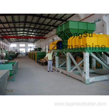 Double shaft plastic shredder